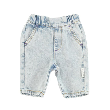 Babybroek - washed blue denim